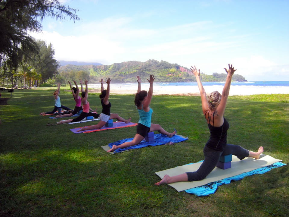 YogAlign at the beach